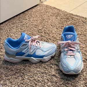 New Balance Light Blue and Pink Athletic Shoes
